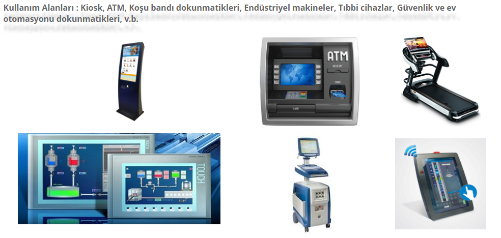 dokunmatik panel kullanım alanları